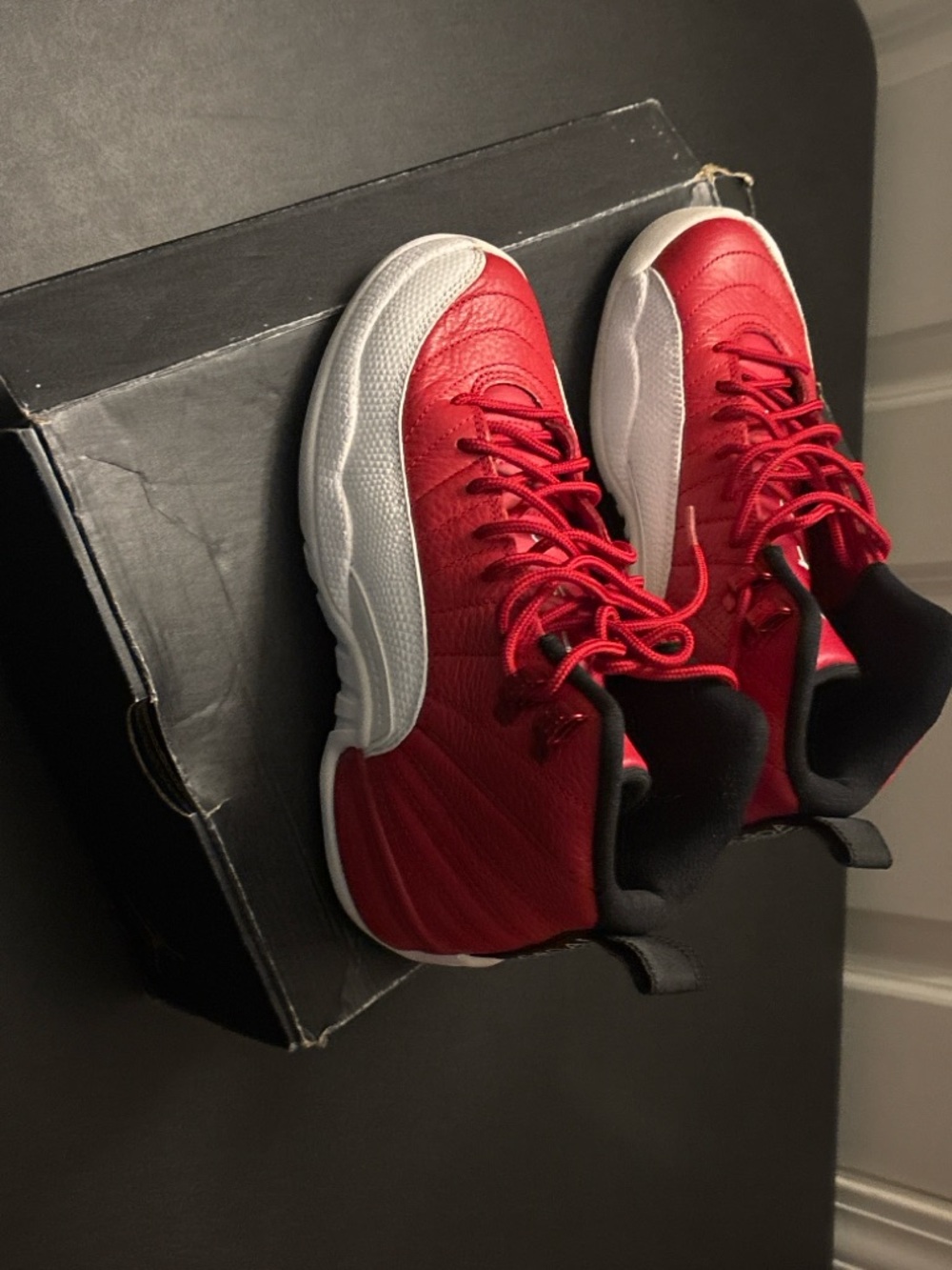 Air Jordan 12 red/white youth size 4.5Y.